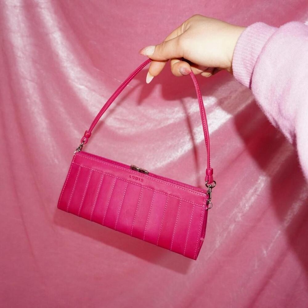 Jawbreaker pink mini wallet clutch